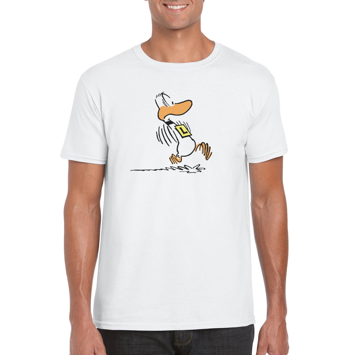 Ding Duck Take-off Roll T Shirt White